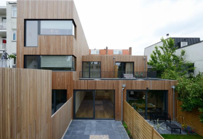 阿姆斯特丹M3H设计的木房子