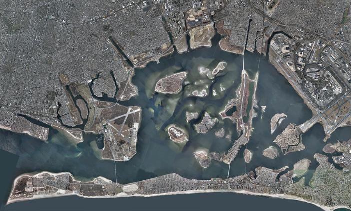 纽约牙买加湾公园卫星图片