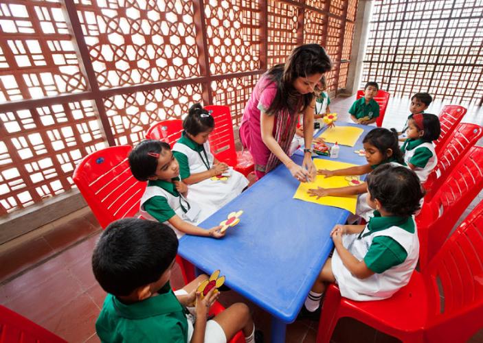 印度的DPS幼儿园建筑设计